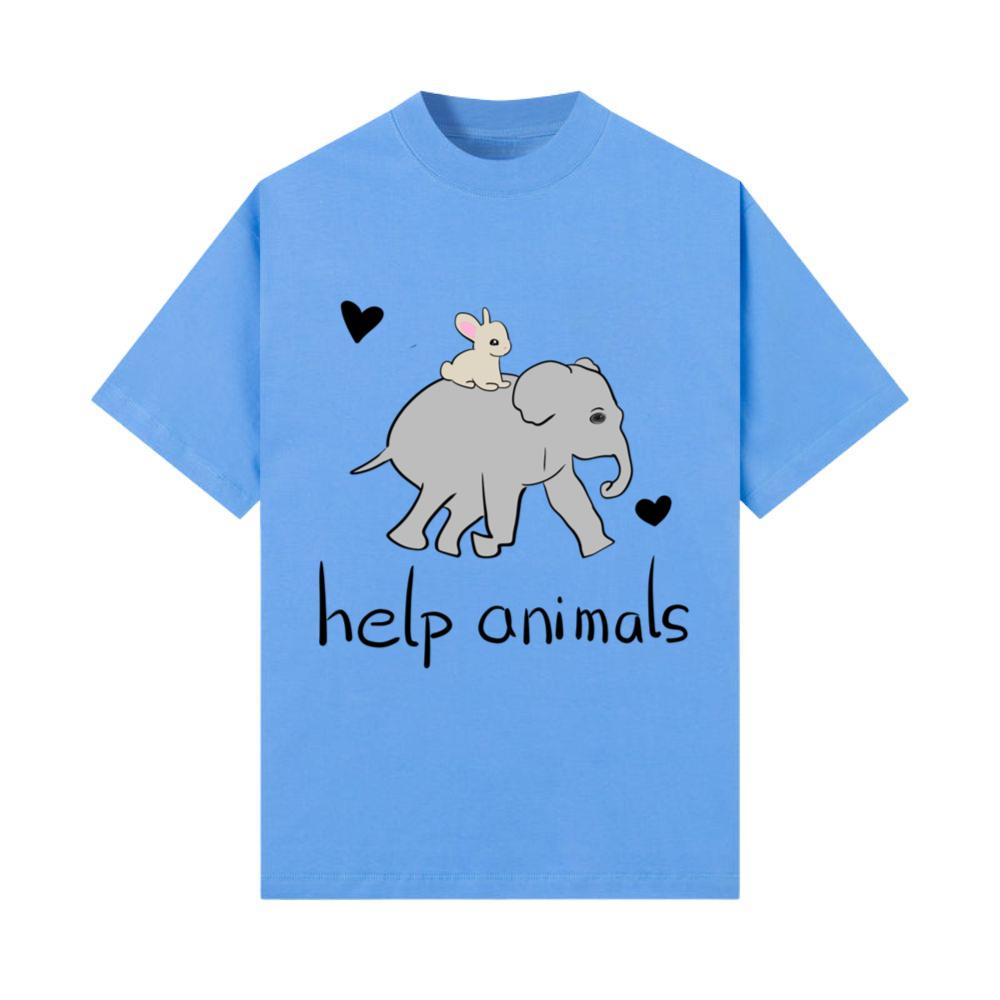 save animals animal elephant rabbit animal rights T-Shirt