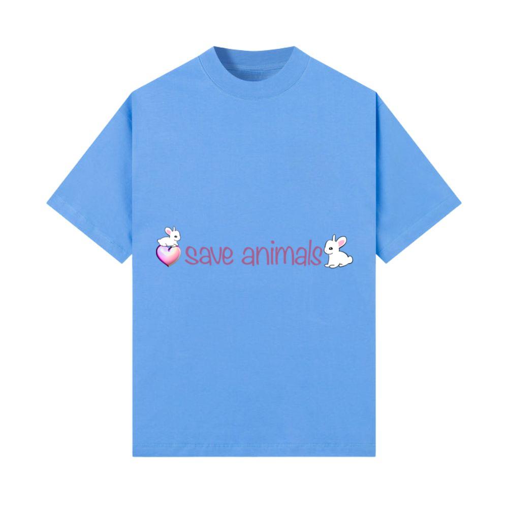 save animals symbol heart animal welfare rabbit T-Shirt