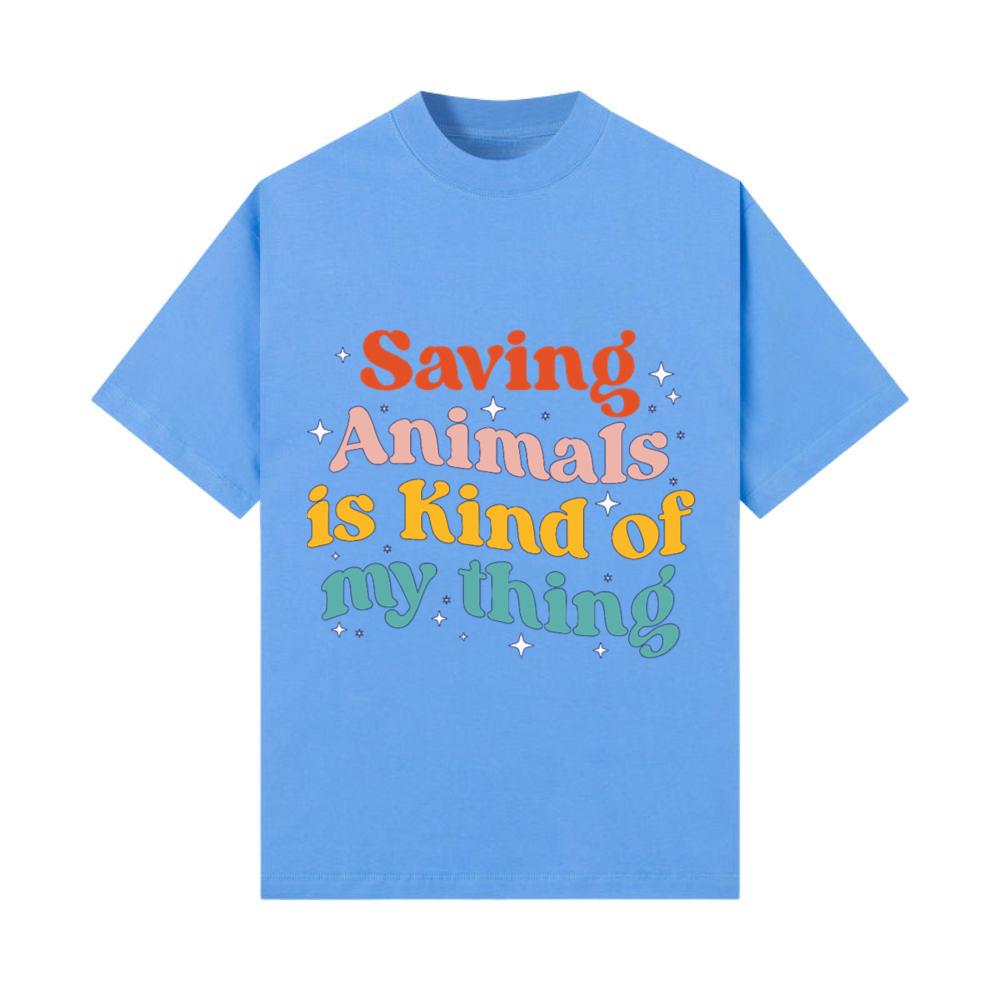 Saving Animals Funny Pet Cat Dog Animal Rescue T-Shirt