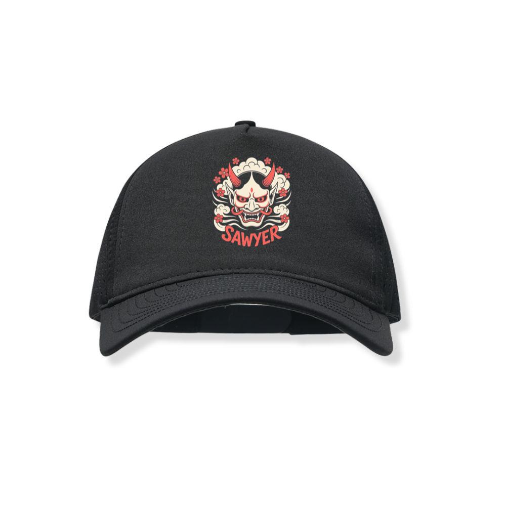 Sawyer Demon Mask Retro Graphic Black Hat