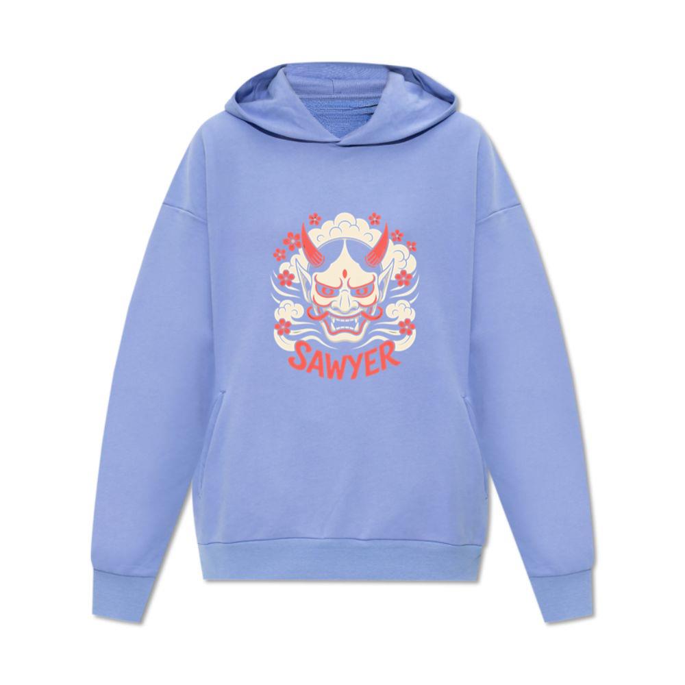 Sawyer Demon Mask Retro Graphic Hoodie