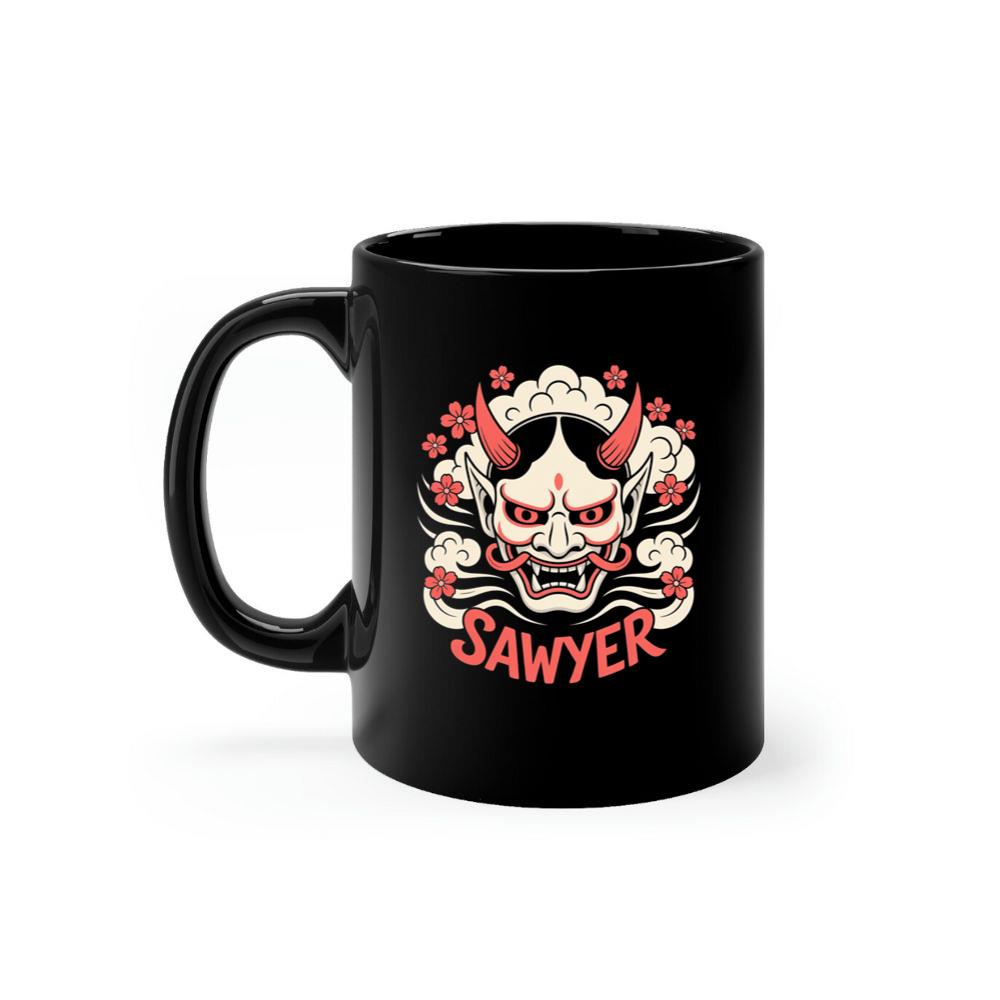 Sawyer Demon Mask Retro Graphic Mug