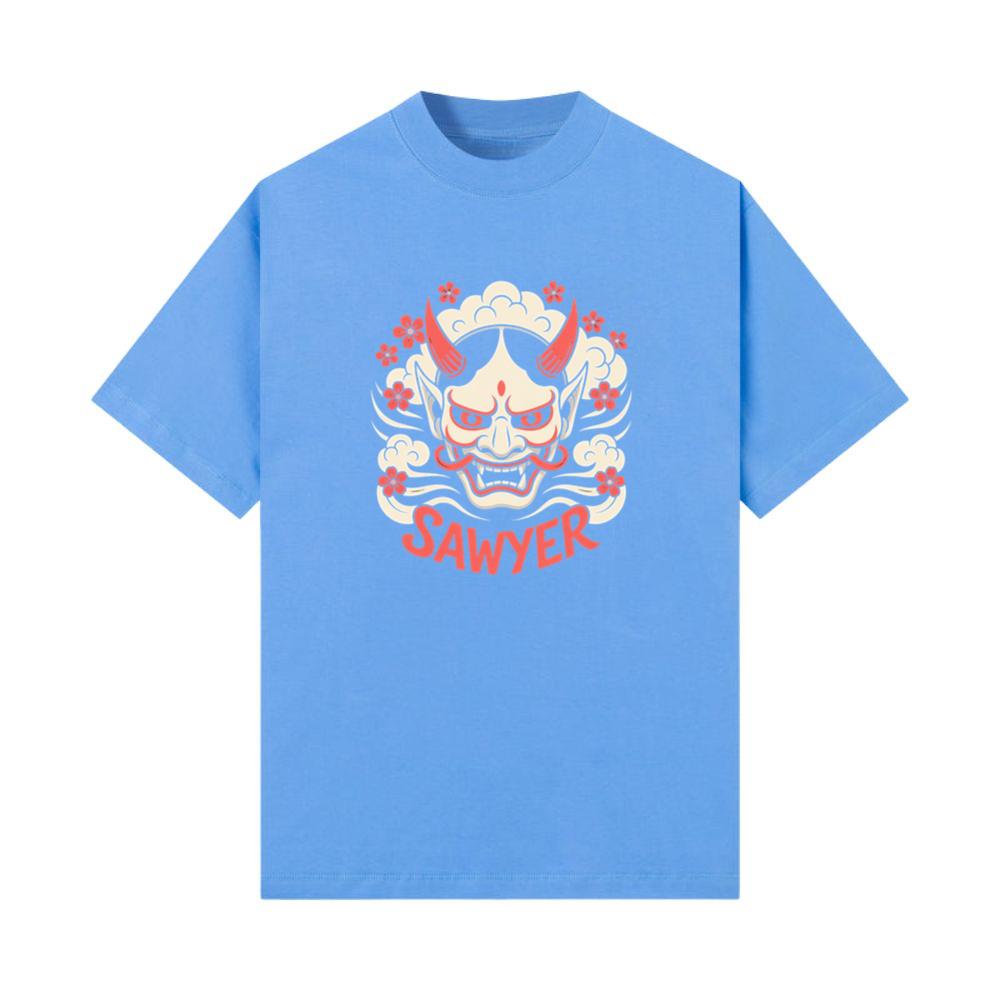 Sawyer Demon Mask Retro Graphic T-Shirts