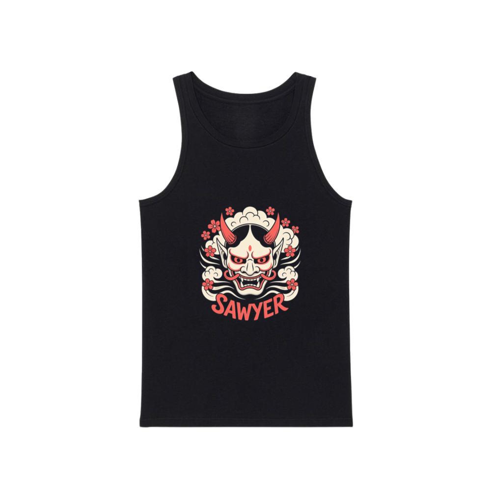 Sawyer Demon Mask Retro Graphic Tank Top