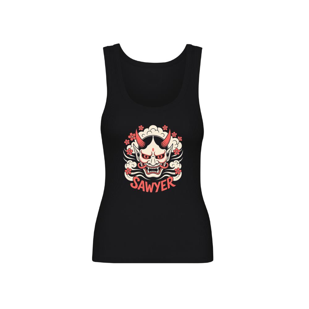 Sawyer Demon Mask Retro Graphic Tank Top