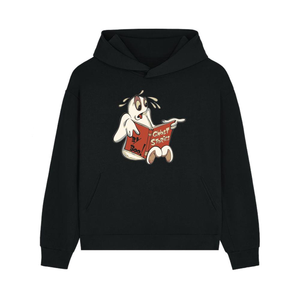 Scared Ghost Reading Ghost Stories Hoodie