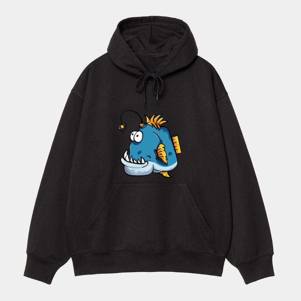 Scary Toothed Fish Hoodie