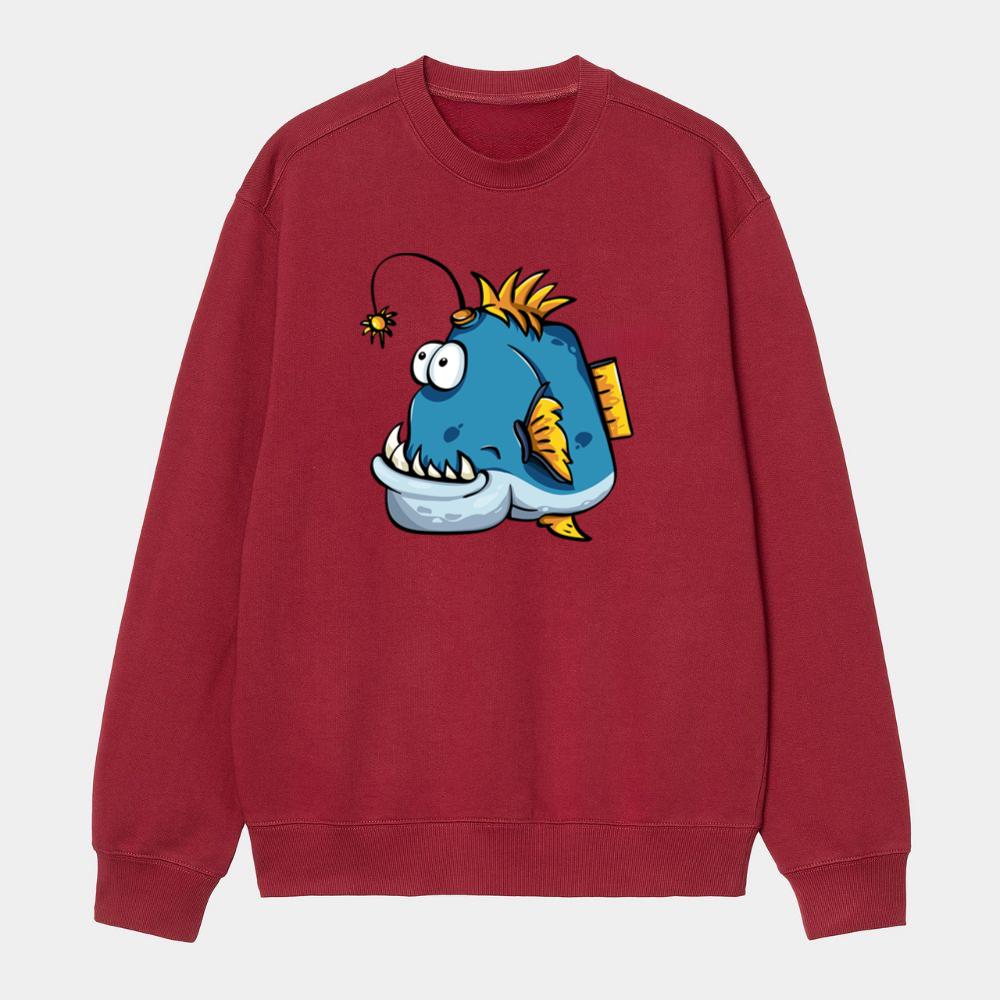 Scary Toothed Fish Sweatshirt