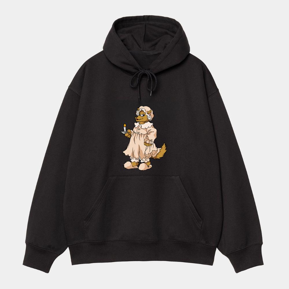 Scary White Wolf Hoodie