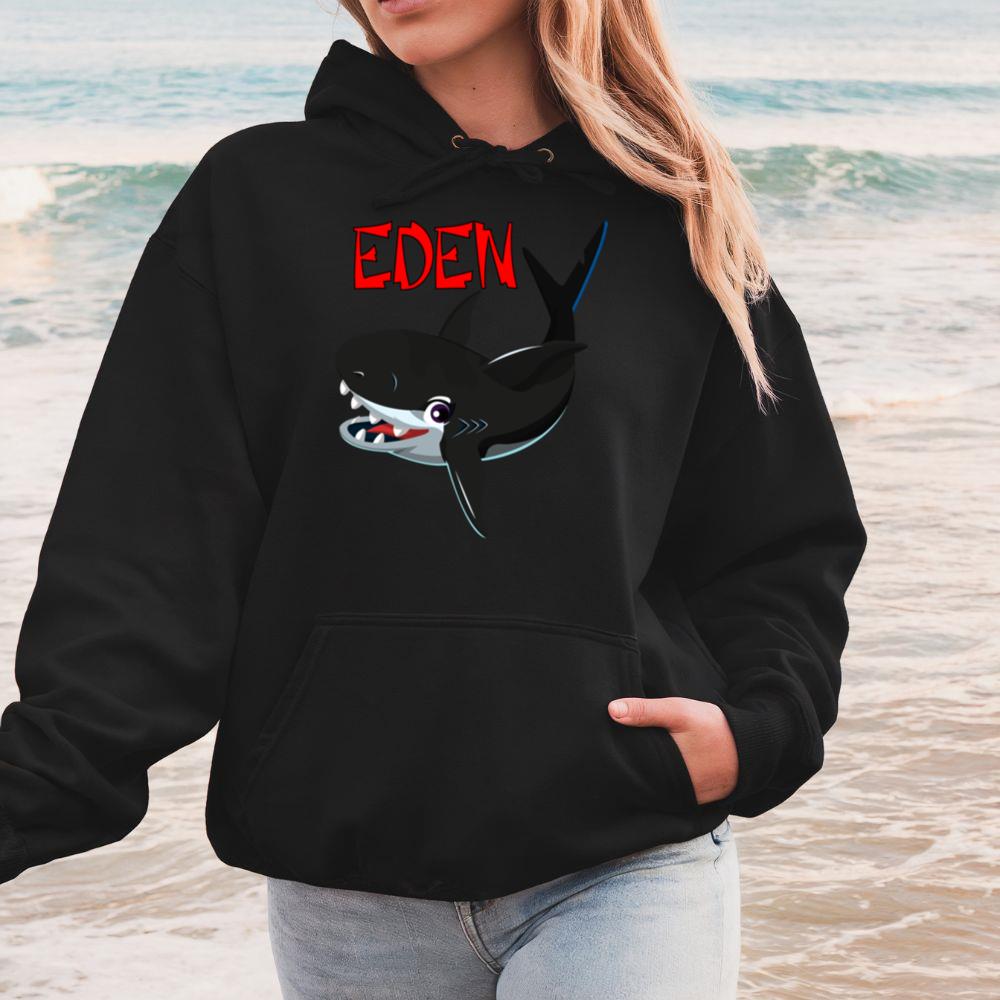 Sea Animal Shark Cartoon Design Ocean Lover Hoodie