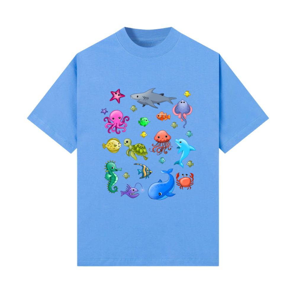 Sea Animals Children Ocean Creatures Clownfish T-Shirt