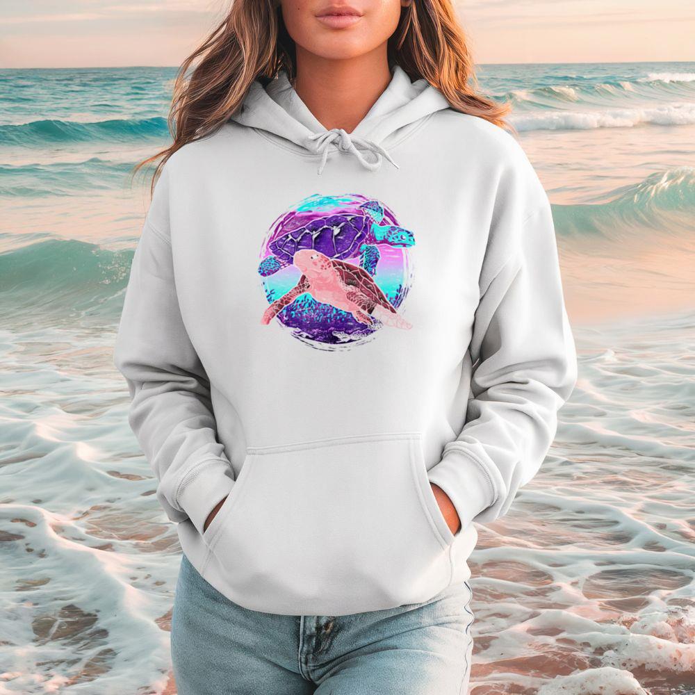 Sea Turtle Ocean Animal Watercolor Gift Hoodie
