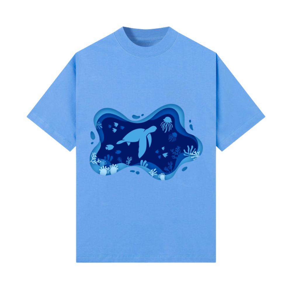 Sea Turtle Sea Ocean Blue Aqua Sea Animal T-Shirt