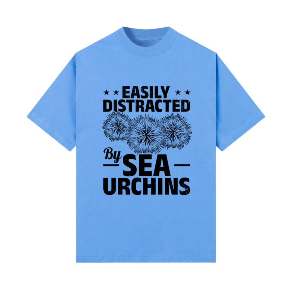 Sea Urchin Lover Sea Animal Easily Distracted By T-Shirt