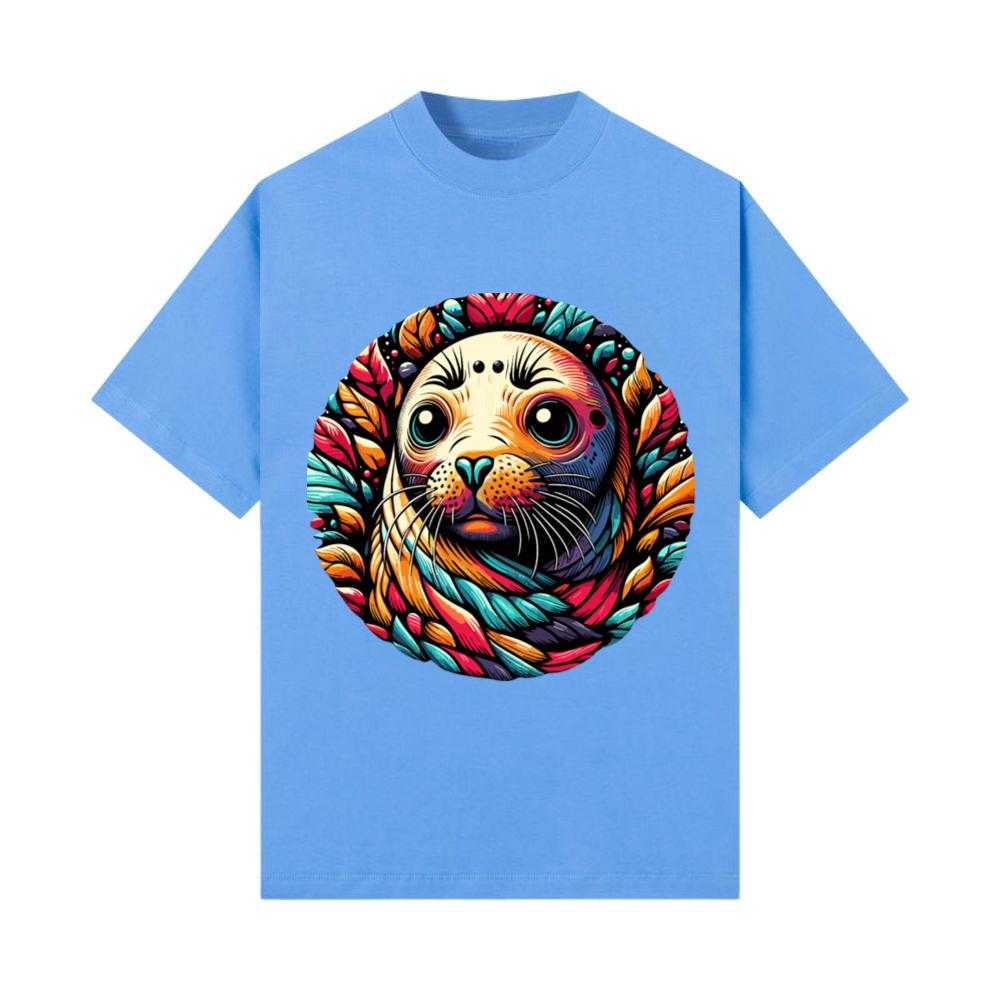 Seal Graphics Tee Stylish Marine Animal Lovers T-Shirt