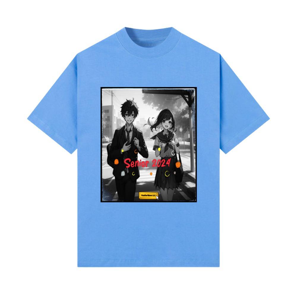 Senior 2024 Counterfeit Anime Aesthetic T-Shirt