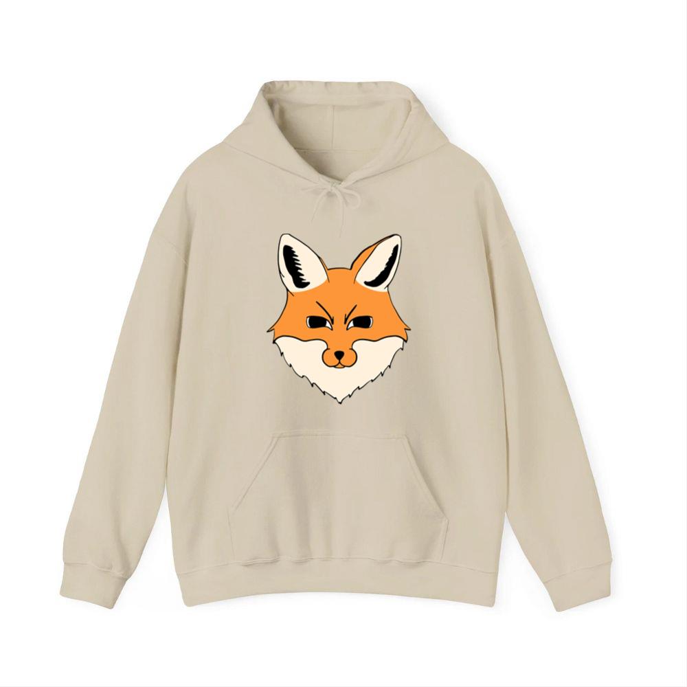 Serious Fox Head Illustration Hoodies