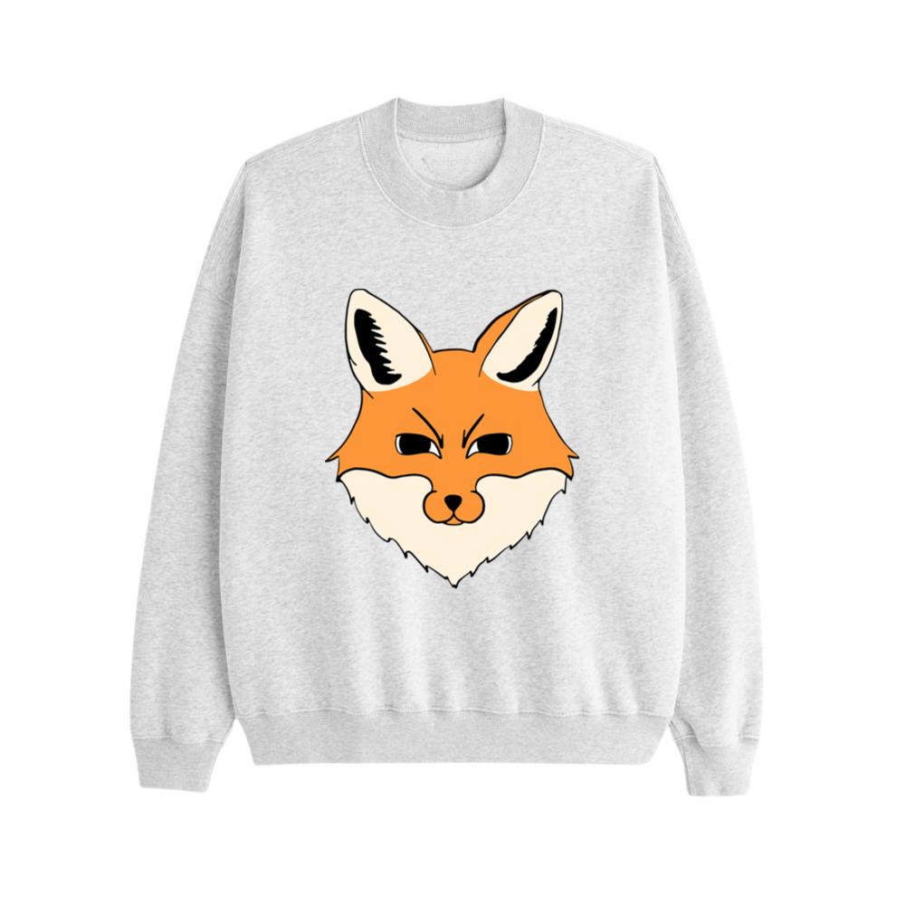 Serious Fox Head Illustration Sweatsrhits
