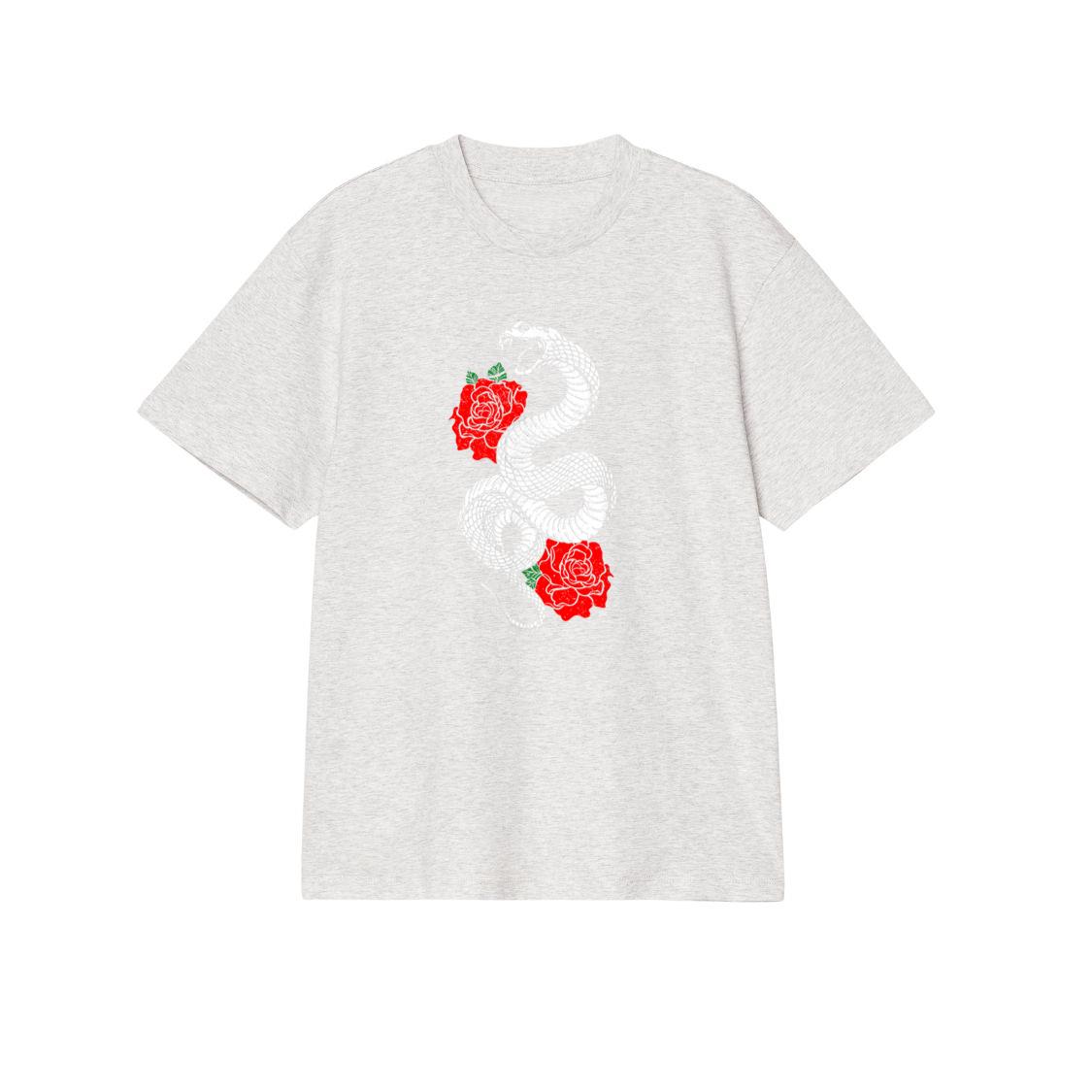 Serpent Snake Red Roses Aesthetic Grunge Punk Goth E-girl T-Shirt