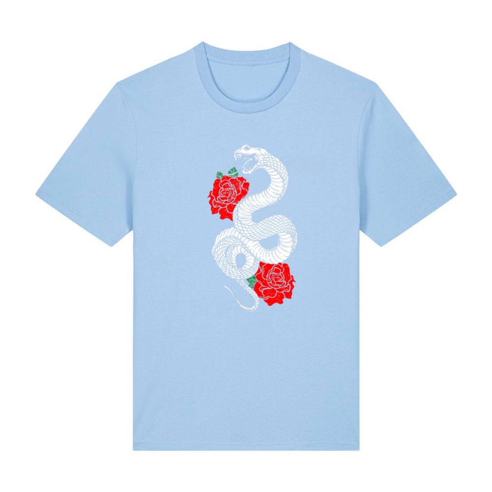 Serpent Snake Red Roses Aesthetic Grunge Punk Goth E-girl T-Shirt