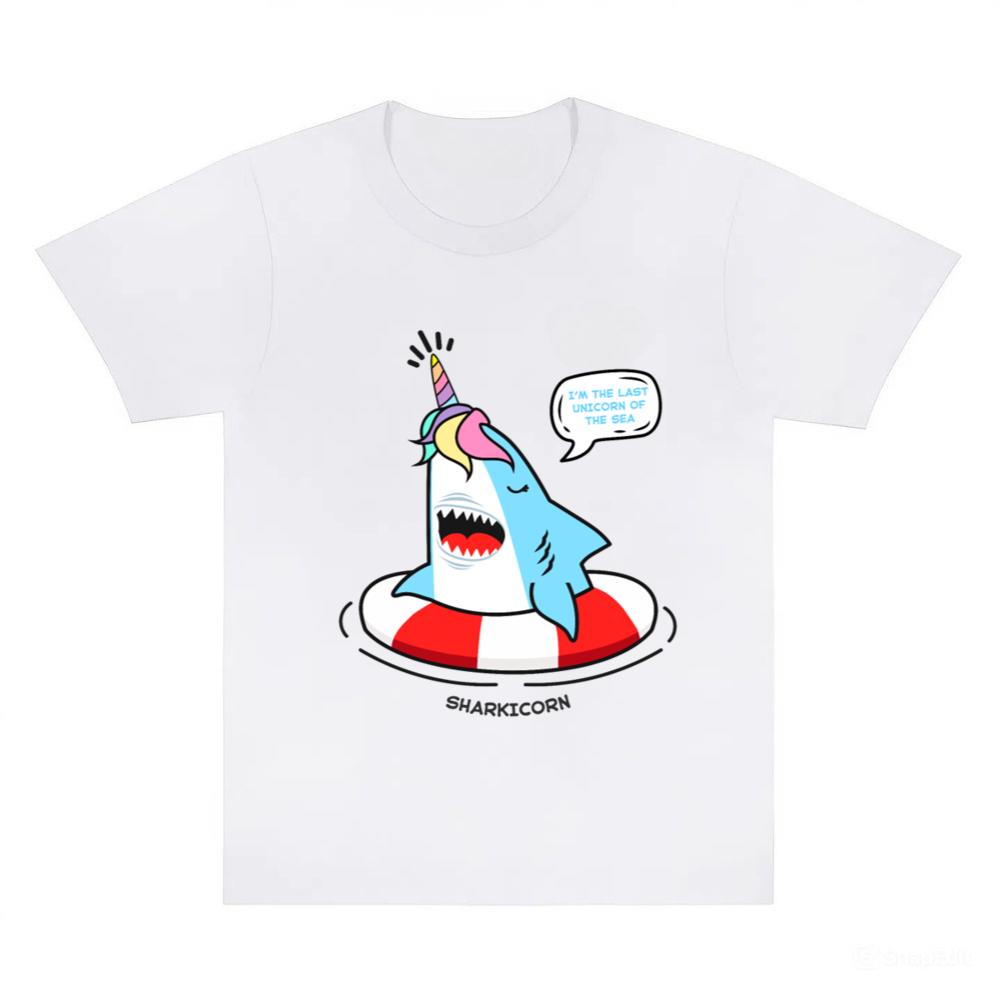 Shark Last Unicorn Of Sea Funny Animal Ocean Cute T-Shirts