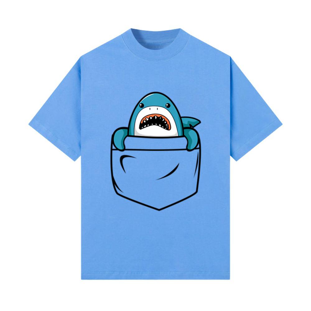 Shark Pocket Animal Pets Shark Mens T-Shirt