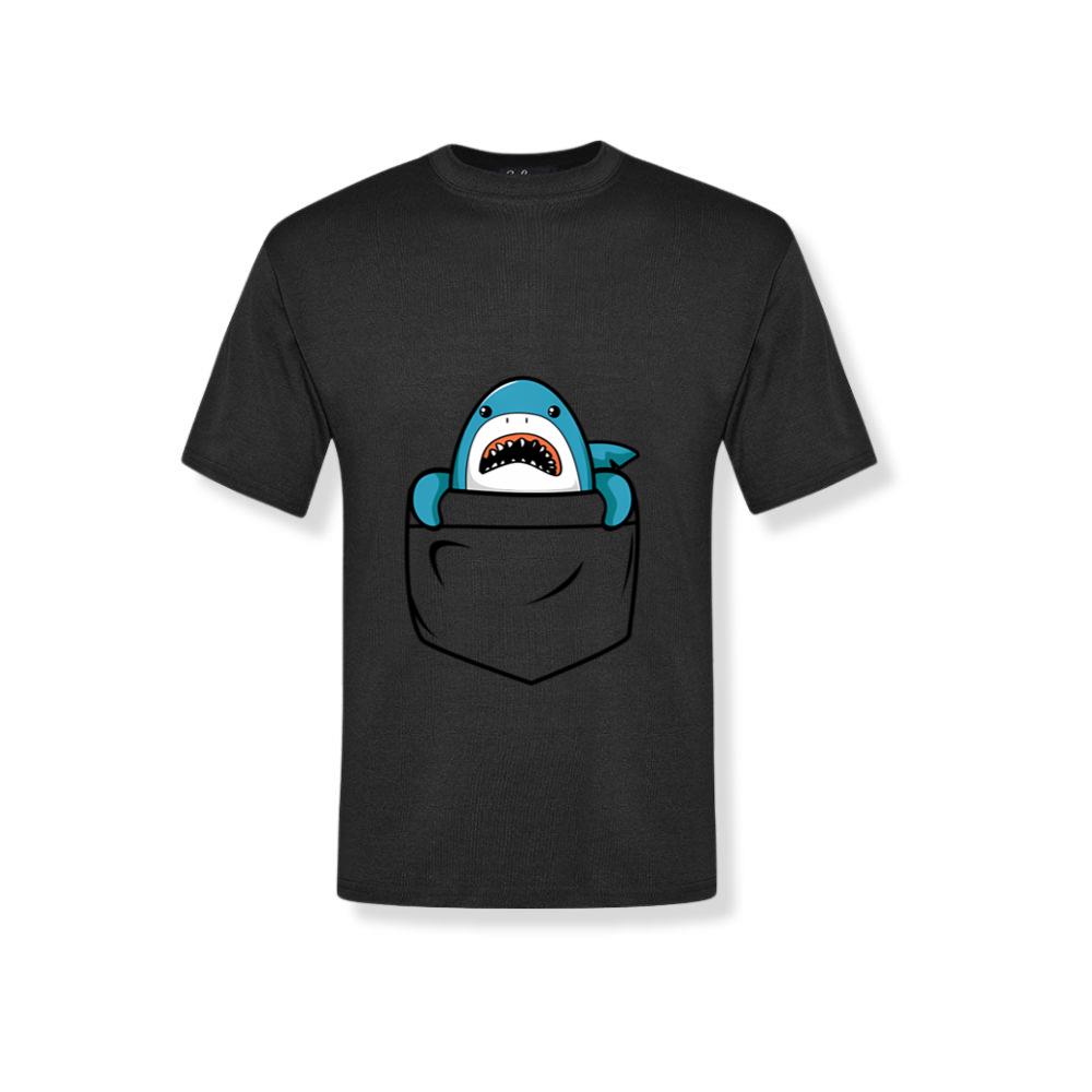 Shark Pocket Animal Pets Shark Mens T-Shirts