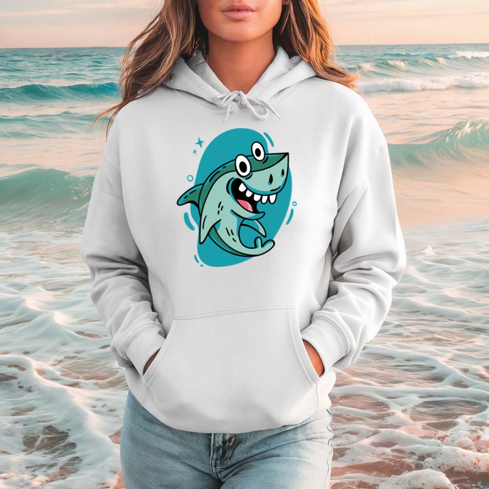 Shark Sea Animal Funny Ocean Lover Design Hoodie