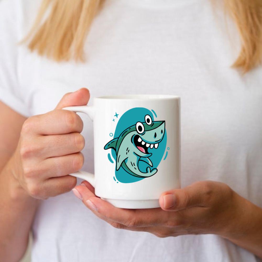 Shark Sea Animal Funny Ocean Lover Design Mug
