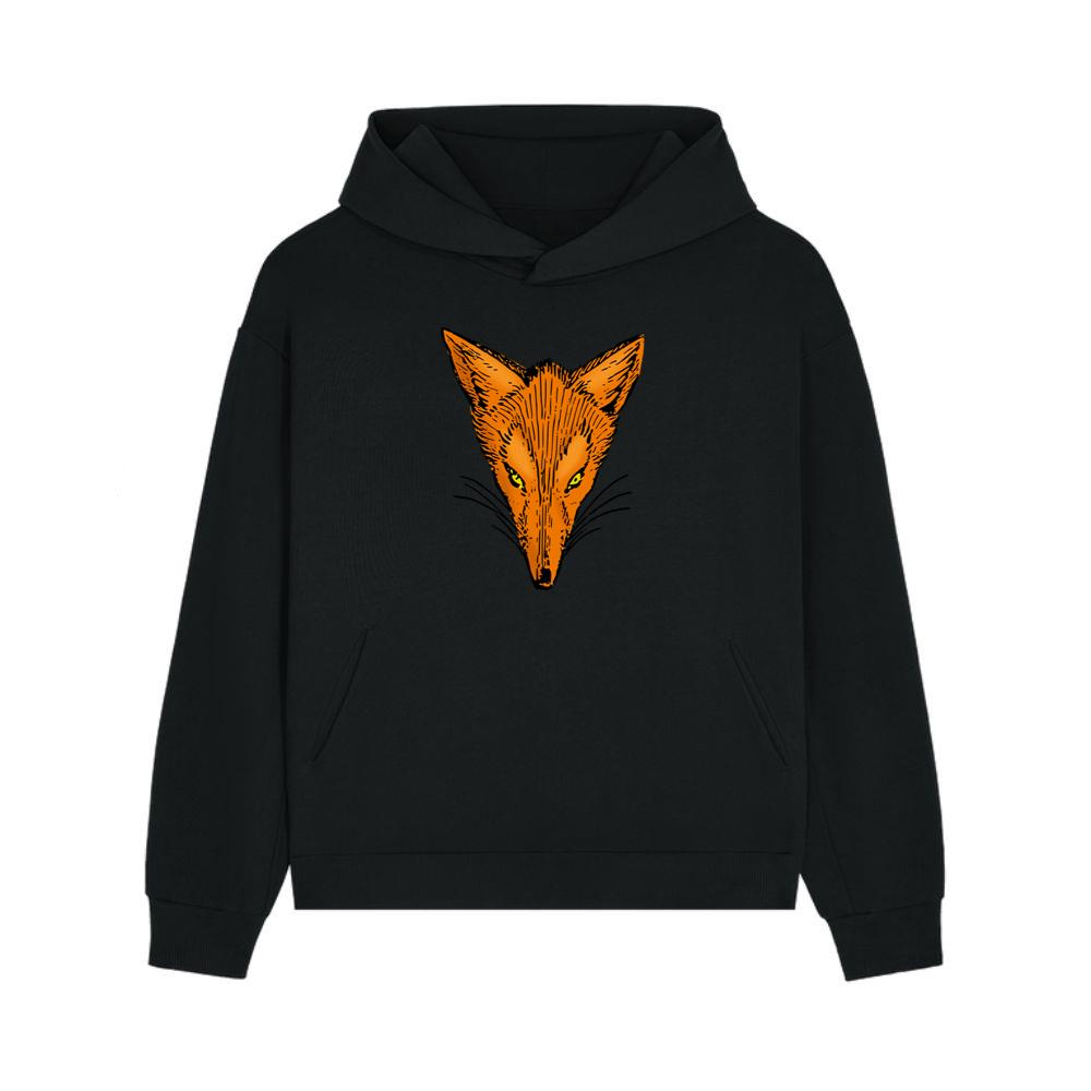 Sharp-Eyed Fox Head Hoodie