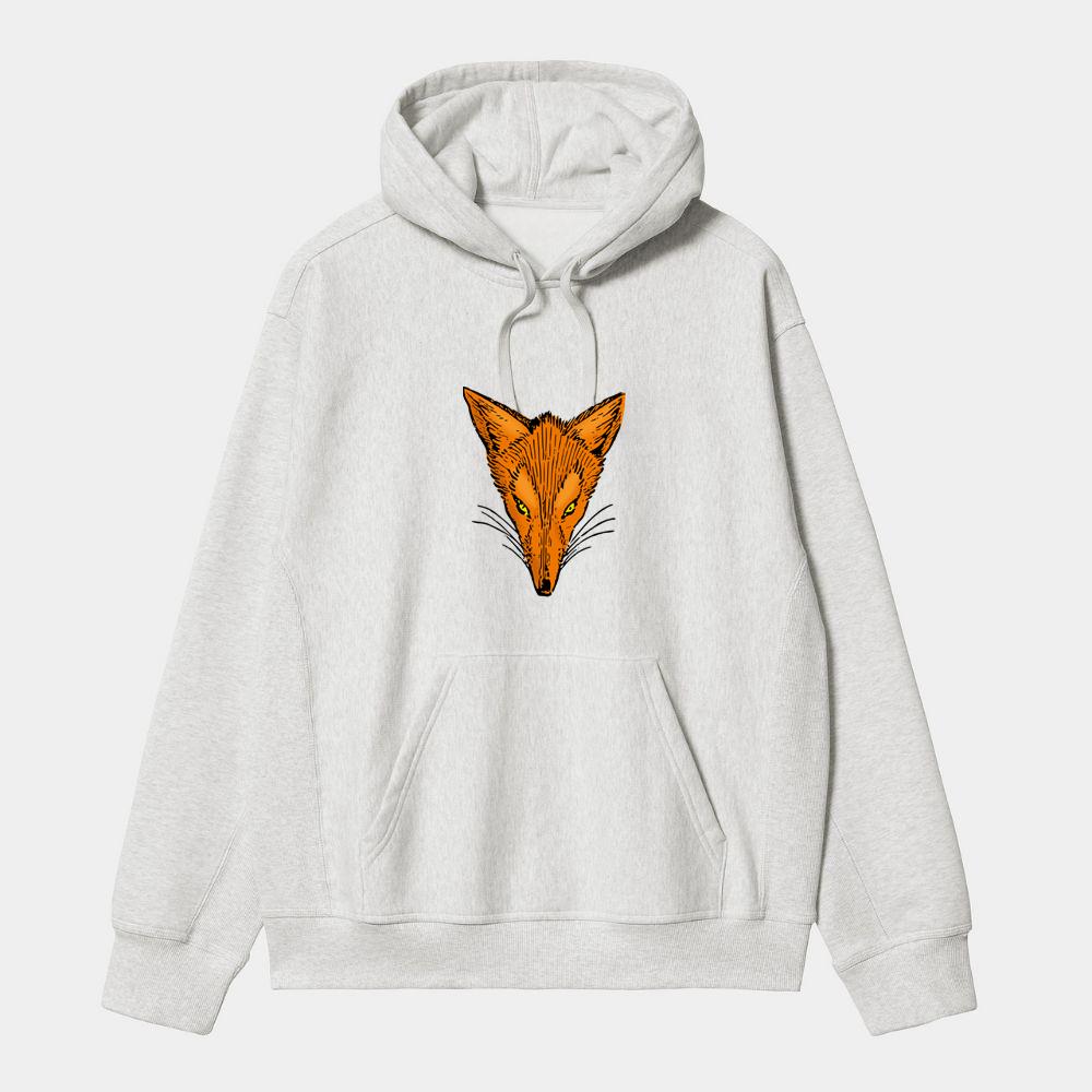 Sharp-Eyed Fox Head Hoodie