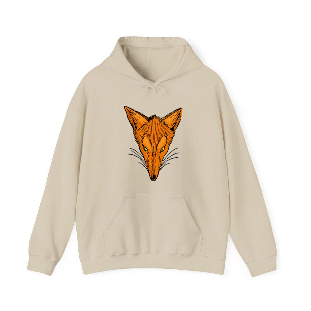 Sharp-Eyed Fox Head Hoodies