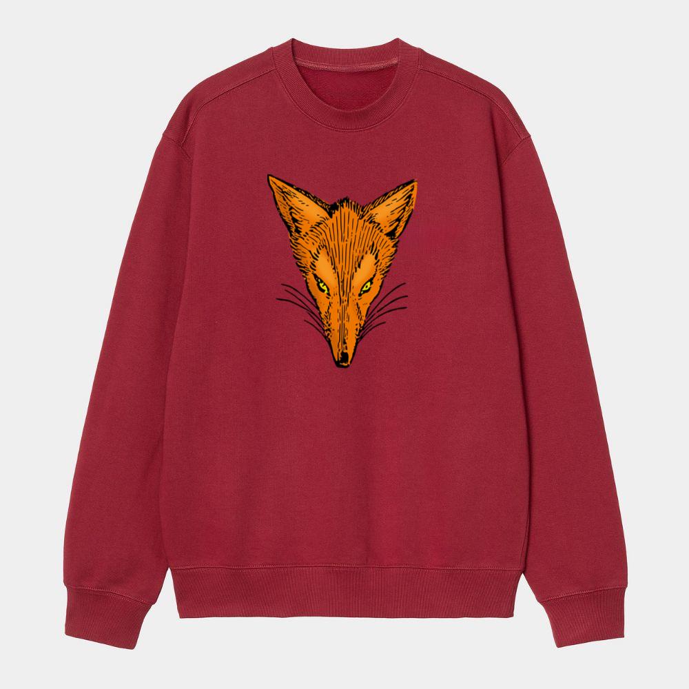 Sharp-Eyed Fox Head Sweatshirt