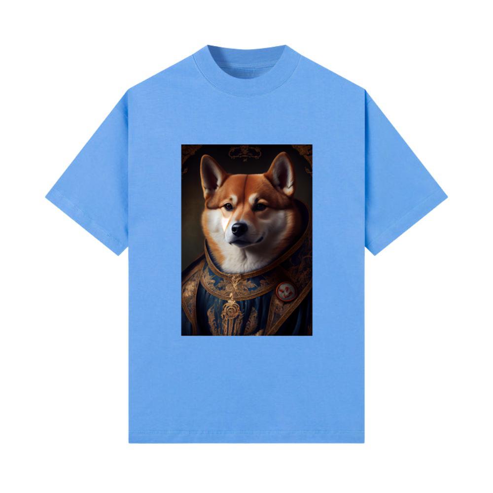Shiba Inu Portrait Royal Renaissance Animal Painti T-Shirt