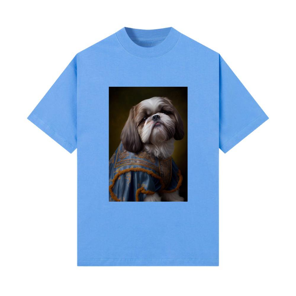 Shih Tzu Portrait Royal Renaissance Animal Paintin T-Shirt