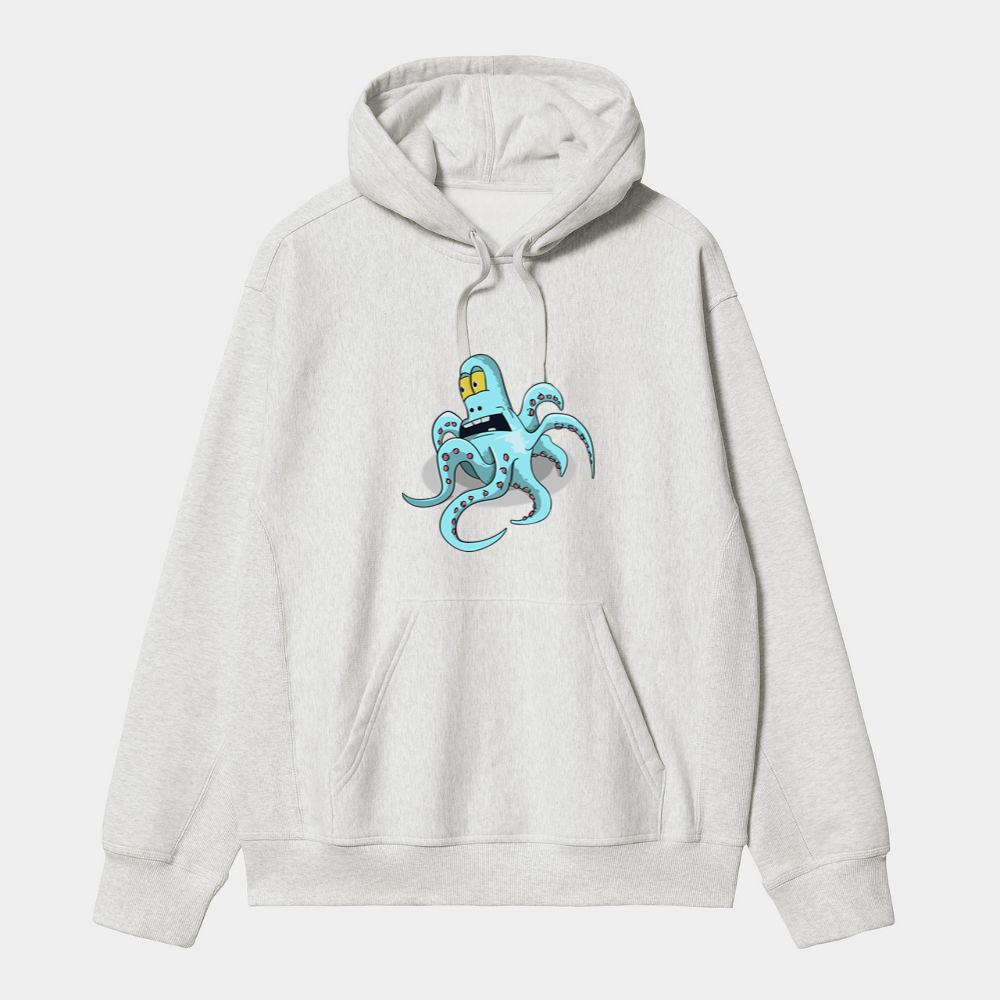 Shocked Blue Octopus Hoodie