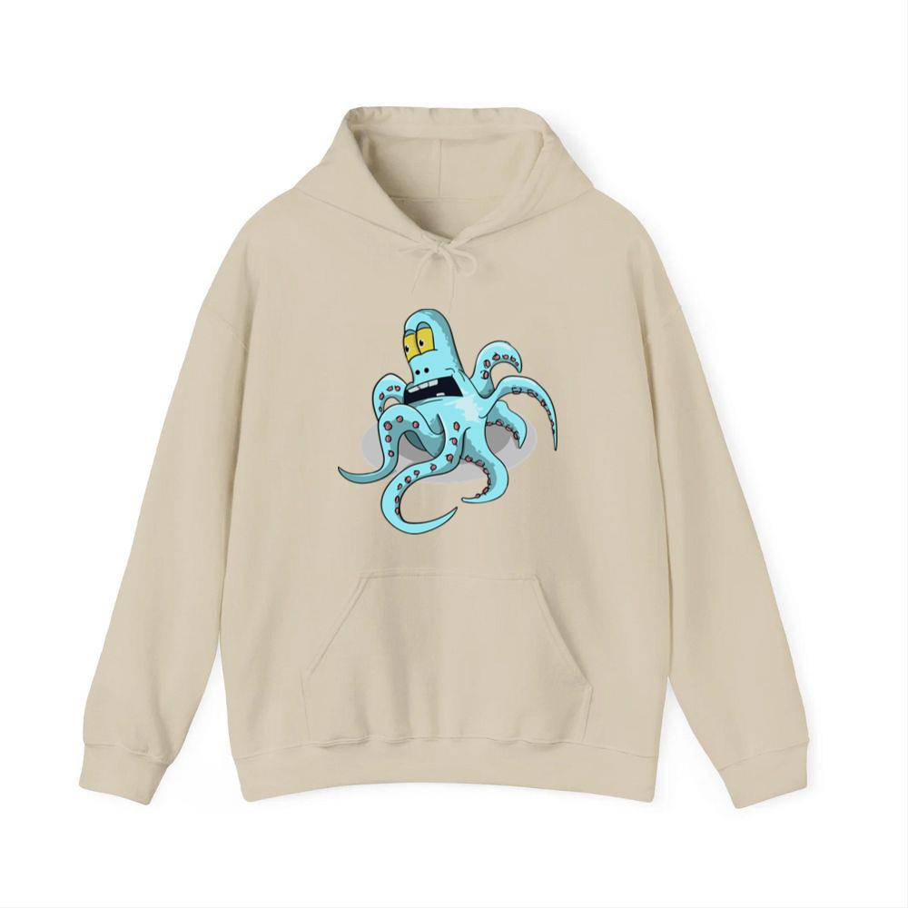 Shocked Blue Octopus Hoodies