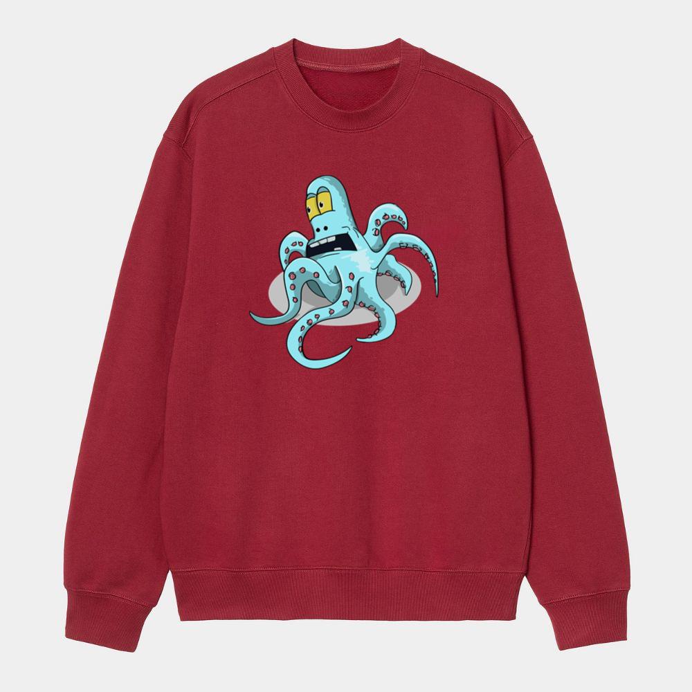 Shocked Blue Octopus Sweatshirt