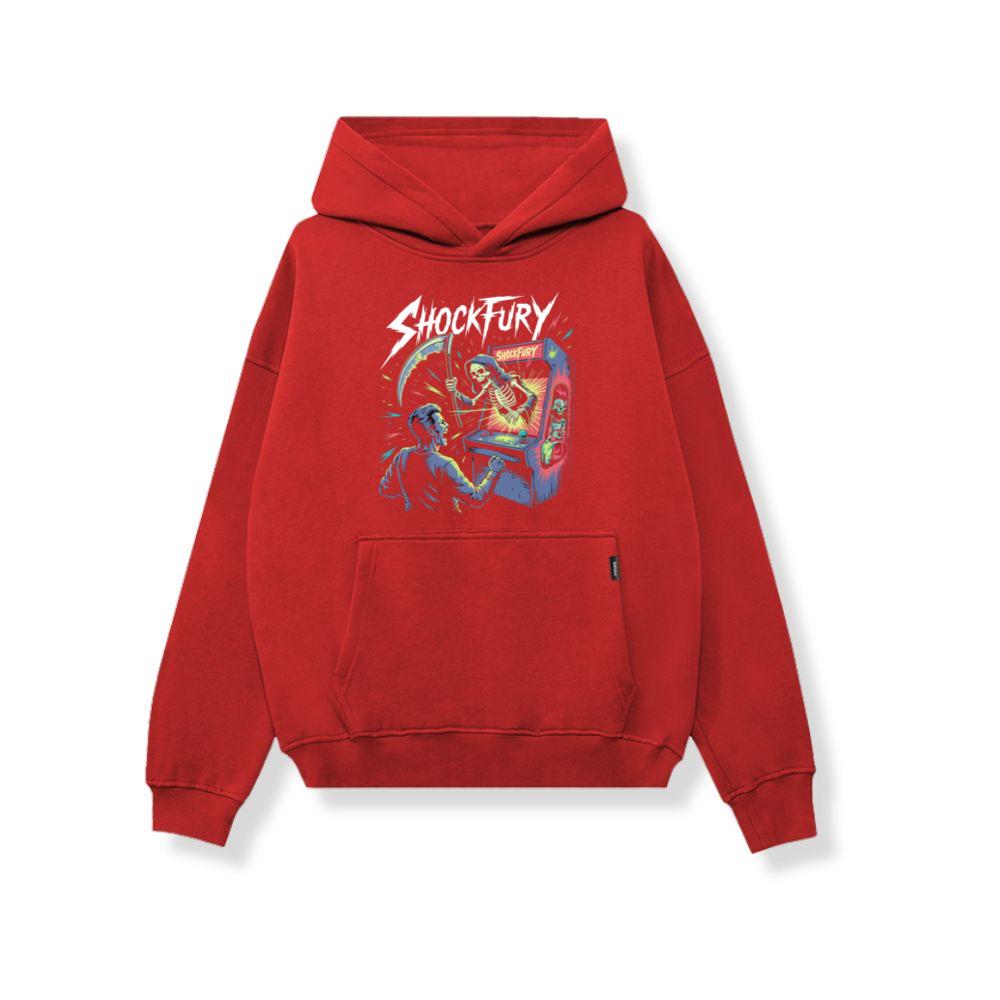 Shocktury Retro Arcade Horror Design Hoodie Myheroshop