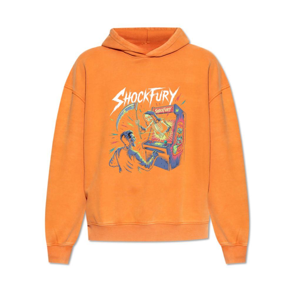 Shocktury Retro Arcade Horror Design Hoodie