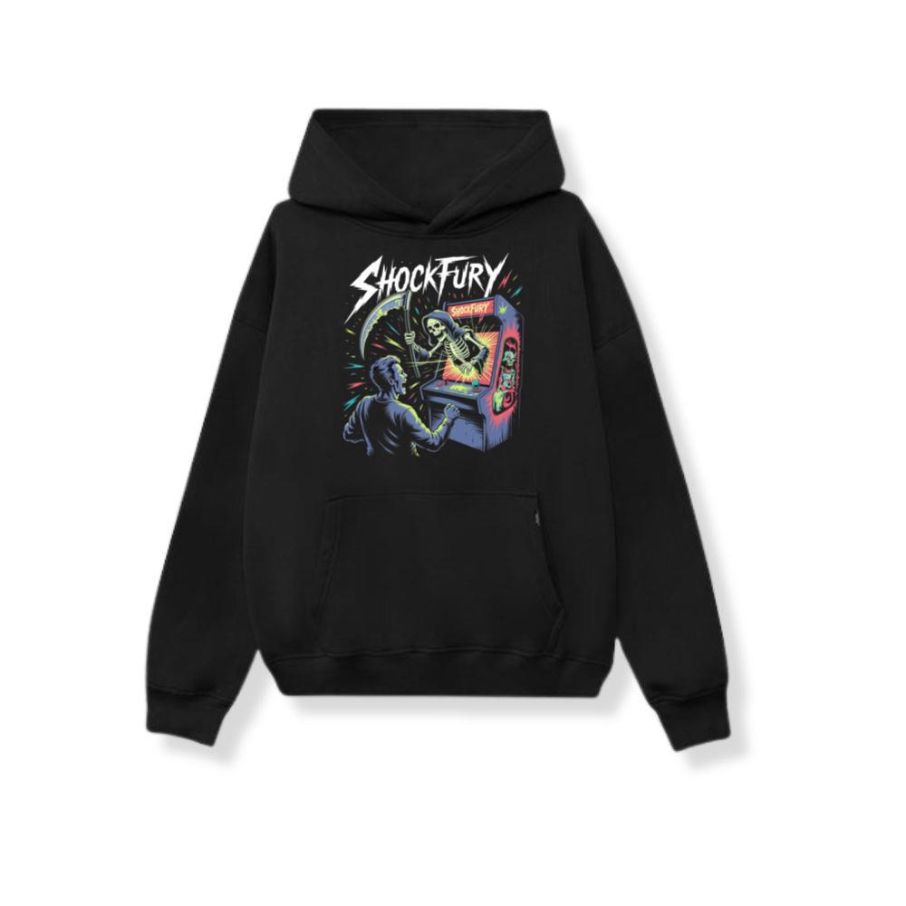 Shocktury Retro Arcade Horror Design Hoodies