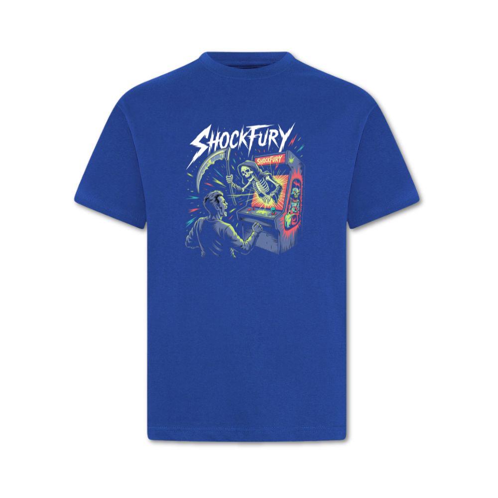 Shocktury Retro Arcade Horror Design T-Shirt