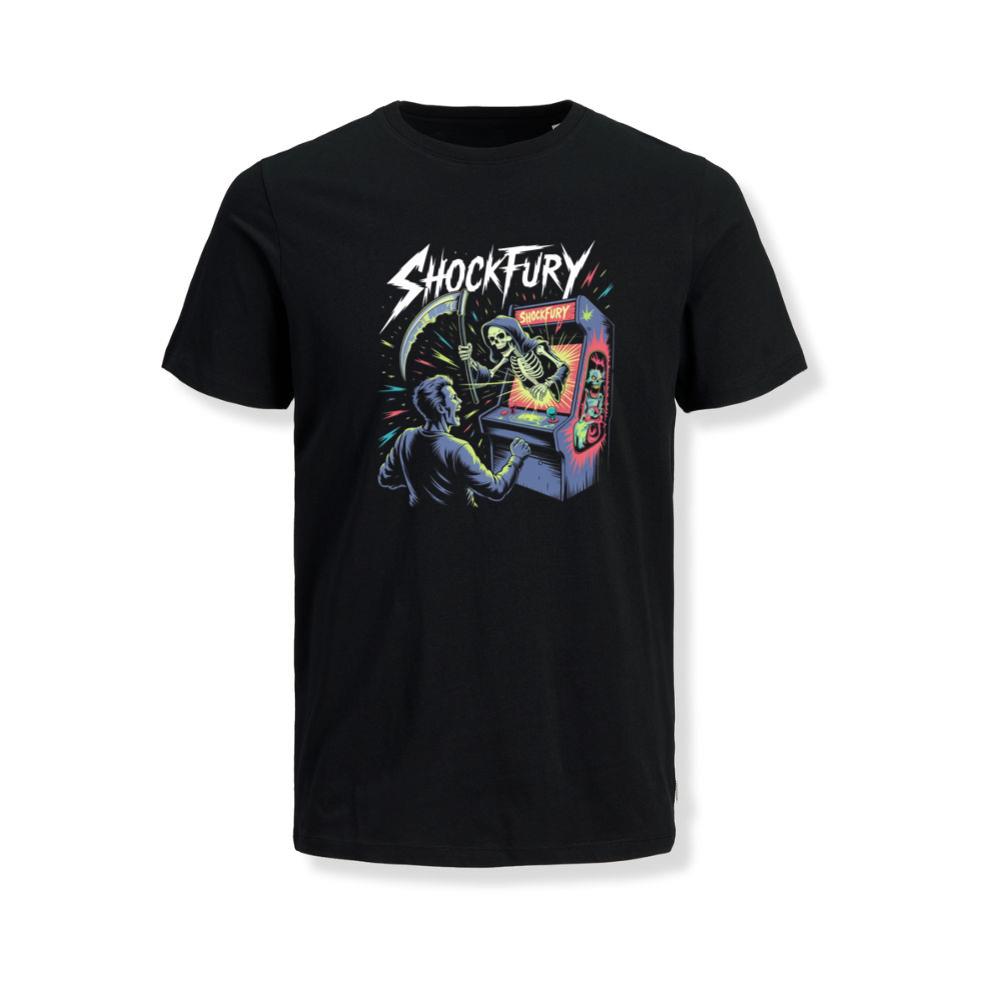 Shocktury Retro Arcade Horror Design TShirt Myheroshop