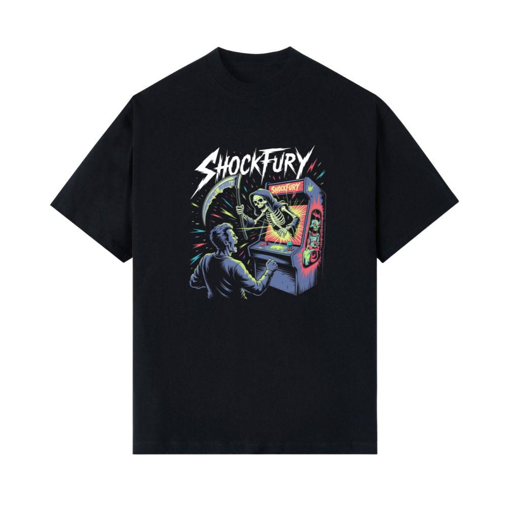 Shocktury Retro Arcade Horror Design T-Shirts