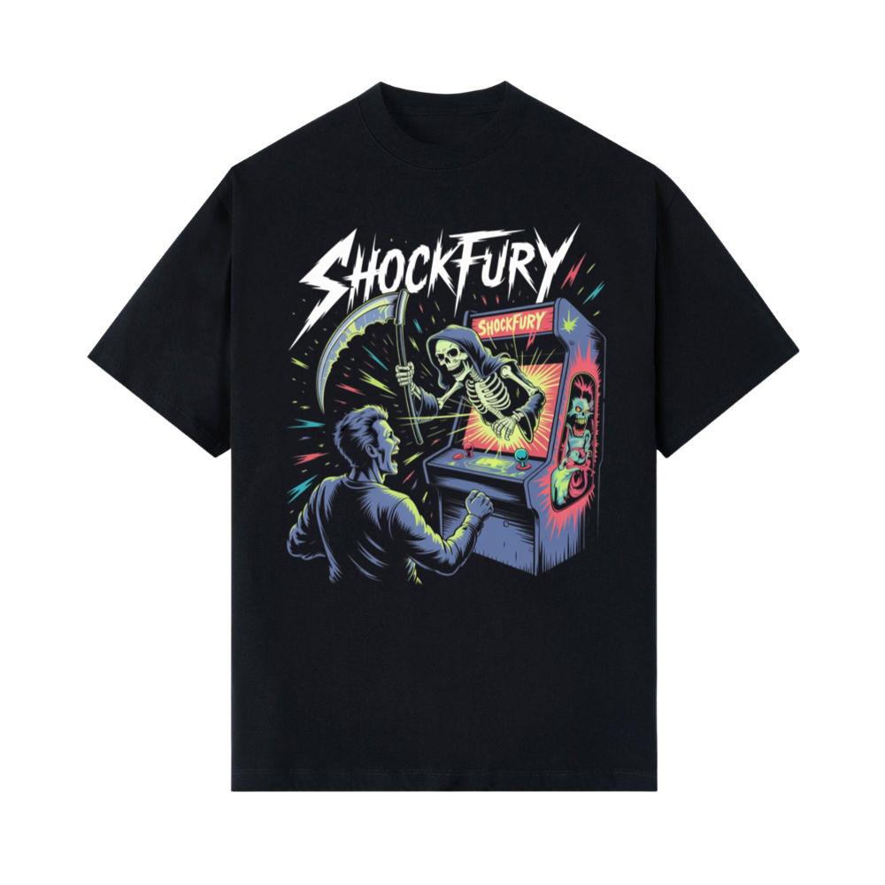Shocktury Retro Arcade Horror Design T-Shirts