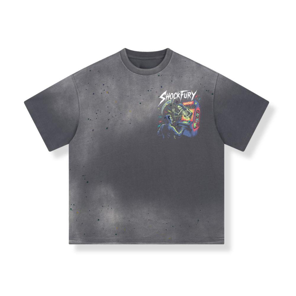 Shocktury Retro Arcade Horror Design T-Shirts - Image 4