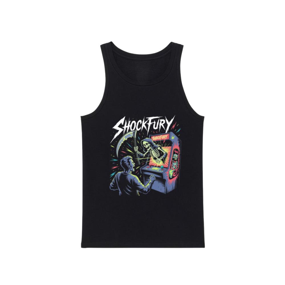Shocktury Retro Arcade Horror Design Tank Top