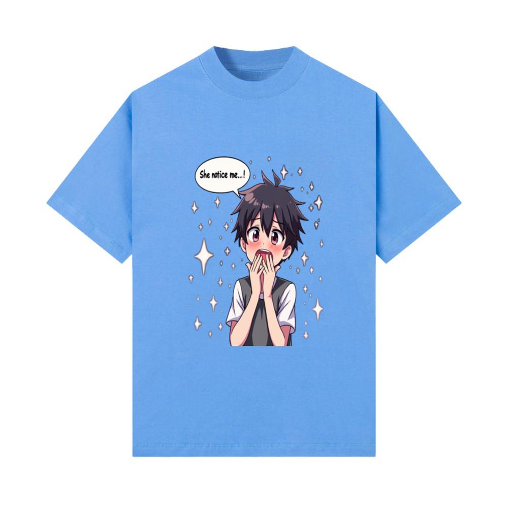 Shy anime boy from girl T-Shirt