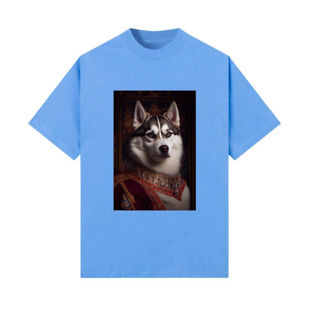 Siberian Husky Portrait Royal Renaissance Animal P T-Shirt
