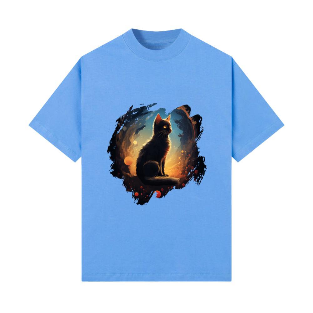 Silhouette Fantasy Kitten Lover Cute Animal T-Shirt